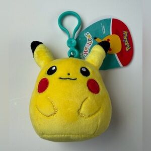 Pokemon Pikachu Squishmallow Plush Bag Charm